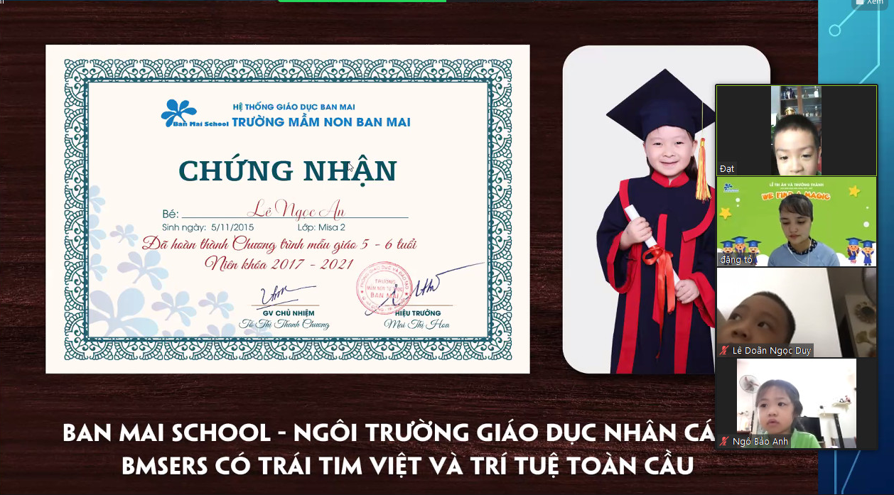 LỄ TRƯỞNG THÀNH TRỰC TUYẾN HỌC SINH MISA 2015 TRƯỜNG MẦM NON BAN MAI